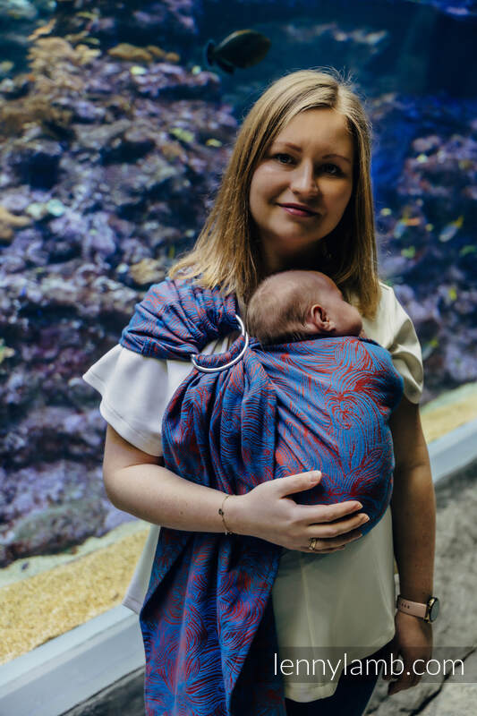 Ring Sling, Jacquard Weave (100% cotton), with gathered shoulder - RAPUNZEL - SWIRL - standard 1.8m #babywearing