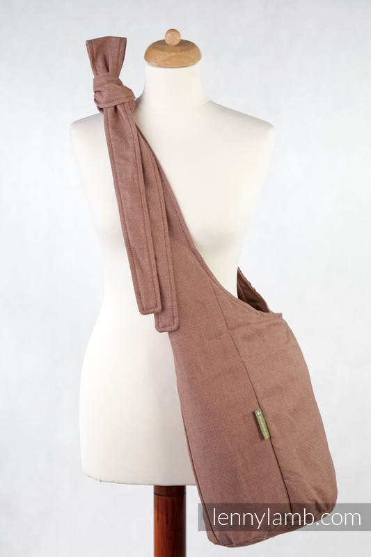 Hobo Bag made of woven fabric, 100% cotton - DIAMOND BROWN #babywearing