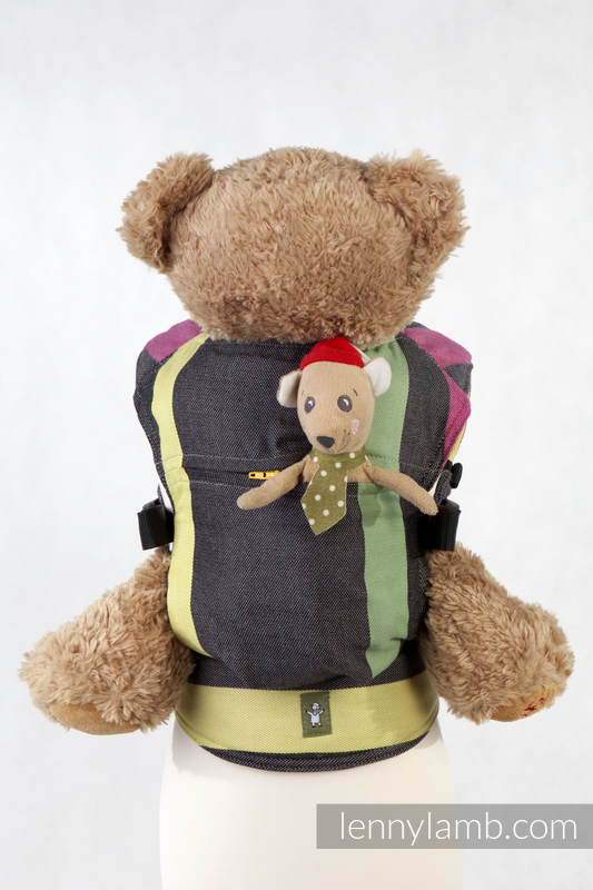 Doll Carrier made of woven fabric, 60% cotton 40 % bamboo - TWILIGHT #babywearing