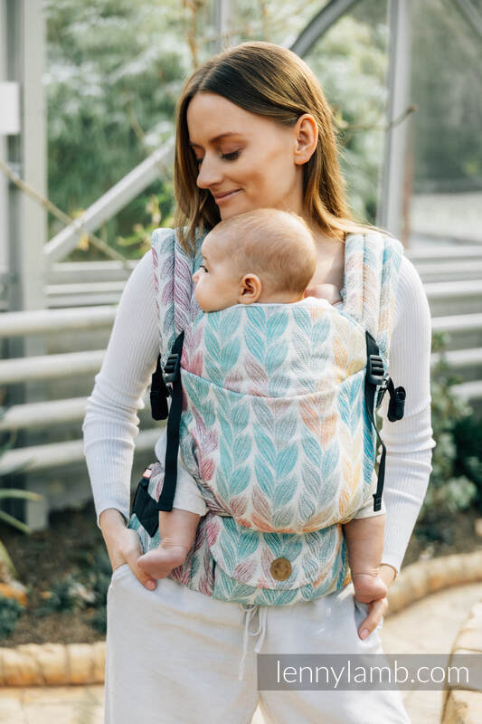 LennyLight Carrier, Standard Size, jacquard weave 100% cotton - TANGLED - PLAIT #babywearing