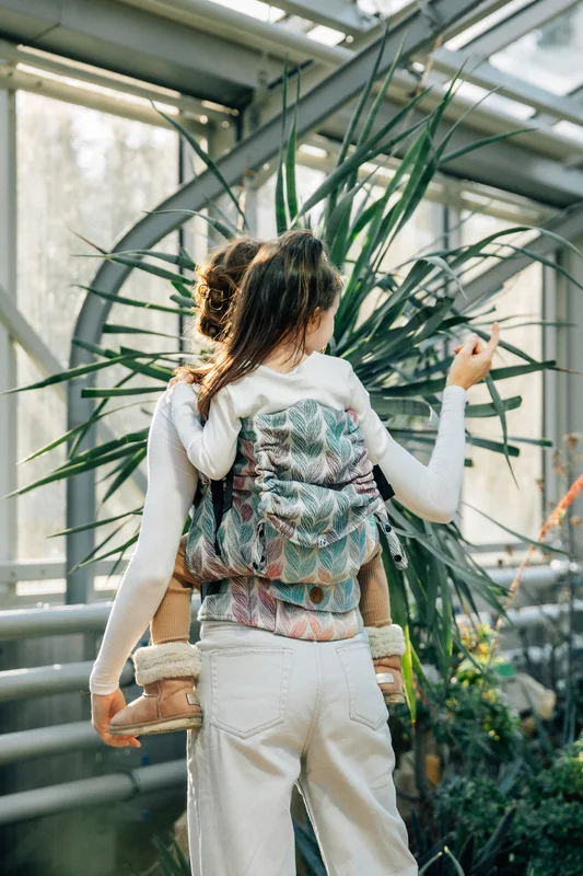 LennyPreschool Carrier, Preschool Size, jacquard weave (100% cotton) - TANGLED - PLAIT #babywearing