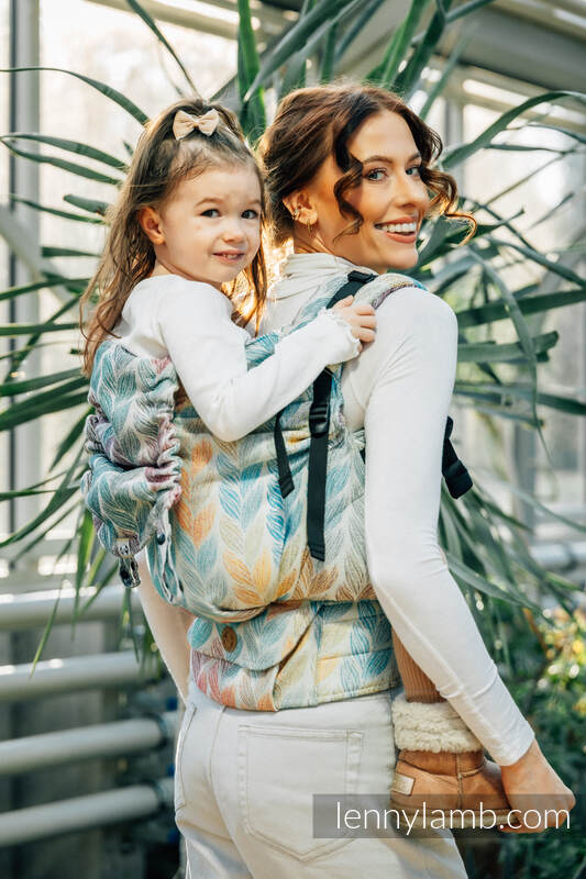 LennyPreschool Carrier, Preschool Size, jacquard weave (100% cotton) - TANGLED - PLAIT #babywearing