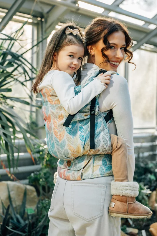 LennyPreschool Carrier, Preschool Size, jacquard weave (100% cotton) - TANGLED - PLAIT #babywearing