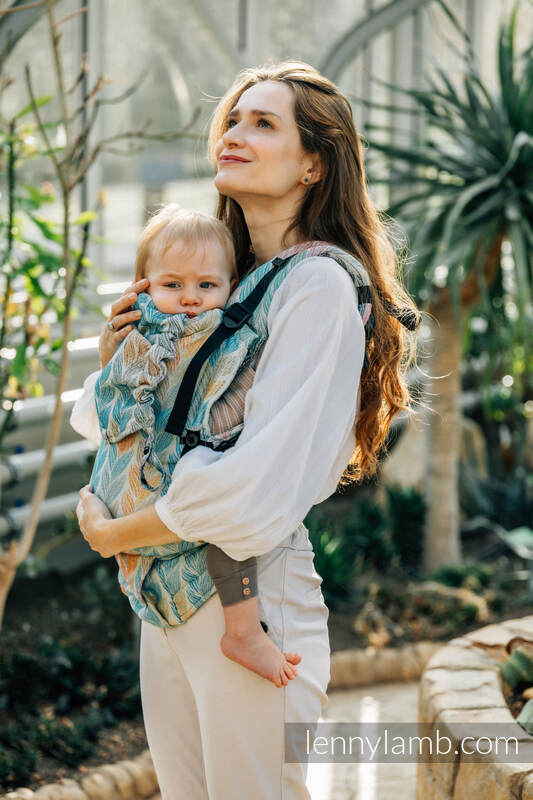 LennyUpGrade Tragehilfe, Größe Standard, Jacquardwebung, 100% Baumwolle - TANGLED - PLAIT #babywearing