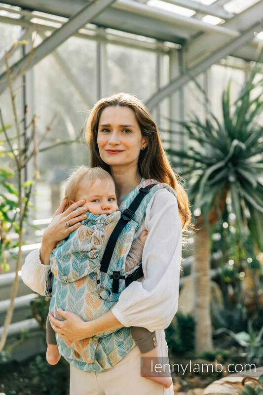 LennyUpGrade Tragehilfe, Größe Standard, Jacquardwebung, 100% Baumwolle - TANGLED - PLAIT #babywearing