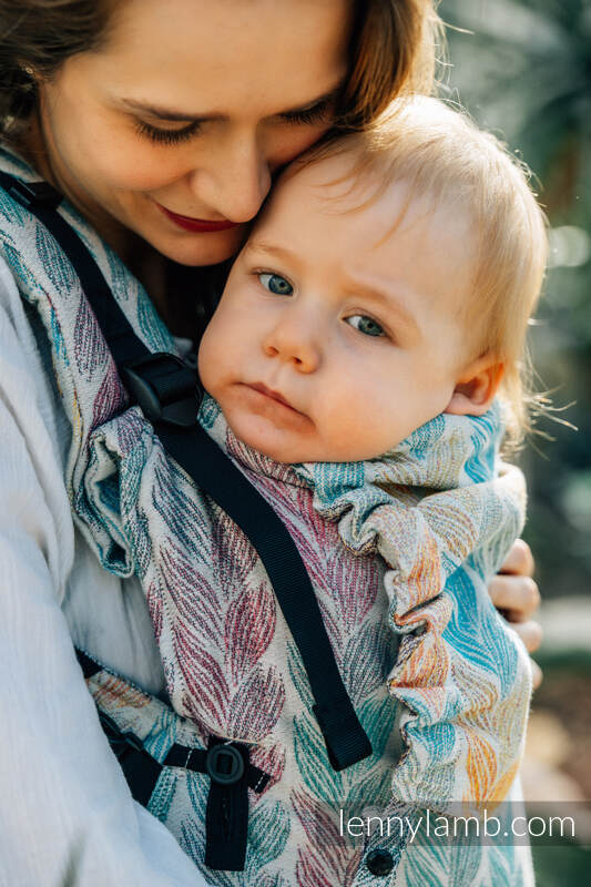 LennyUpGrade Tragehilfe, Größe Standard, Jacquardwebung, 100% Baumwolle - TANGLED - PLAIT #babywearing