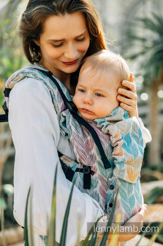 LennyUpGrade Tragehilfe, Größe Standard, Jacquardwebung, 100% Baumwolle - TANGLED - PLAIT #babywearing