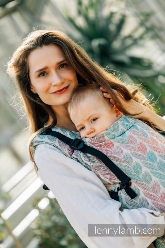 LennyUpGrade Tragehilfe, Größe Standard, Jacquardwebung, 100% Baumwolle - TANGLED - PLAIT #babywearing