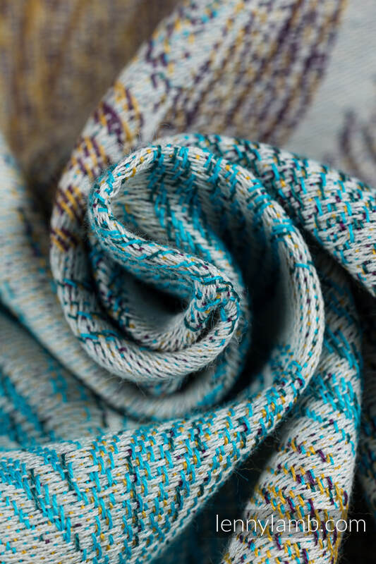 Tragetuch, Jacquardwebung (100% Baumwolle) - TANGLED - PLAIT - Größe XL #babywearing