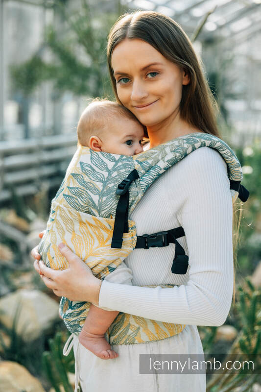 Nosidełko LennyLight z tkaniny żakardowej 100% bawełna , rozmiar standard - RAINFOREST - SELVA #babywearing