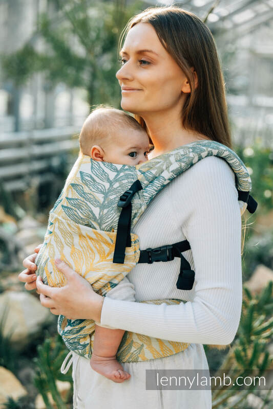 Nosidełko LennyLight z tkaniny żakardowej 100% bawełna , rozmiar standard - RAINFOREST - SELVA #babywearing