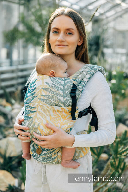 Nosidełko LennyLight z tkaniny żakardowej 100% bawełna , rozmiar standard - RAINFOREST - SELVA #babywearing