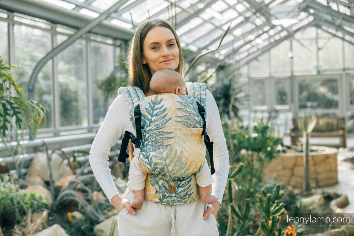 Nosidełko LennyLight z tkaniny żakardowej 100% bawełna , rozmiar standard - RAINFOREST - SELVA #babywearing