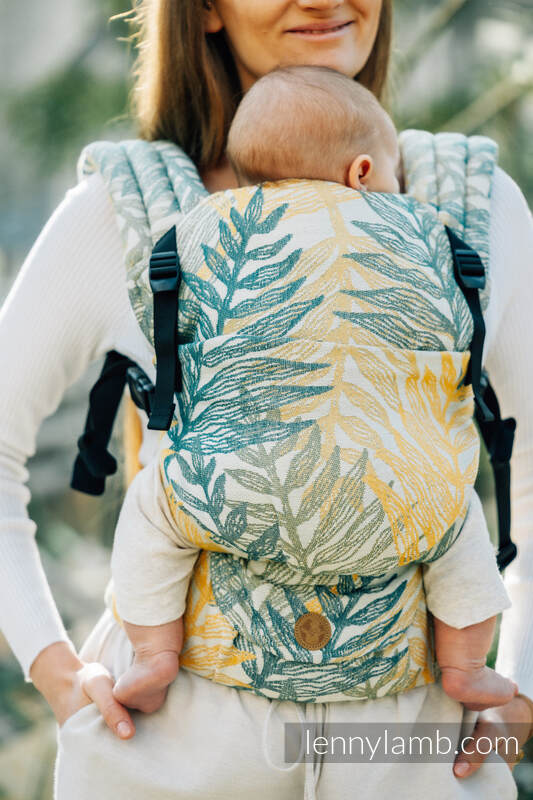 Nosidełko LennyLight z tkaniny żakardowej 100% bawełna , rozmiar standard - RAINFOREST - SELVA #babywearing