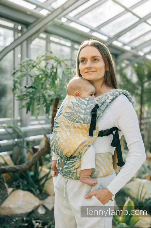 Nosidełko LennyLight z tkaniny żakardowej 100% bawełna , rozmiar standard - RAINFOREST - SELVA #babywearing