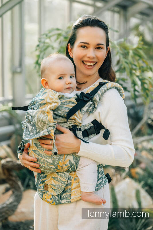 LennyUpGrade Carrier, Standard Size, jacquard weave 100% cotton - RAINFOREST - SELVA #babywearing