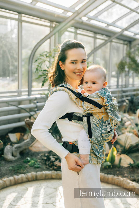 Nosidełko LennyUpGrade  z tkaniny żakardowej 100% bawełna , rozmiar standard - RAINFOREST - SELVA #babywearing