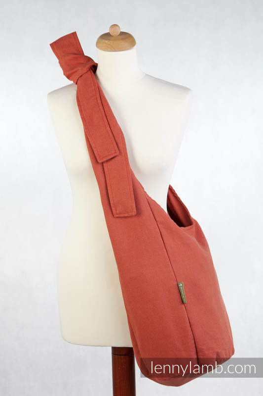 Hobo Bag made of woven fabric, 100% cotton - DIAMOND ORANGE #babywearing