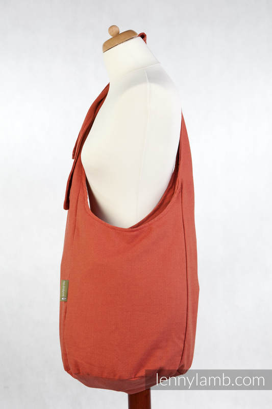Hobo Tasche, hergestellt vom gewebten Stoff (100% Baumwolle) - BURNT ORANGE DIAMOND #babywearing