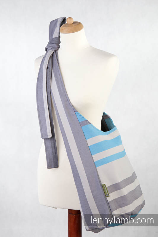 Hobo Bag made of woven fabric, 100% cotton - MISTY MORNING #babywearing