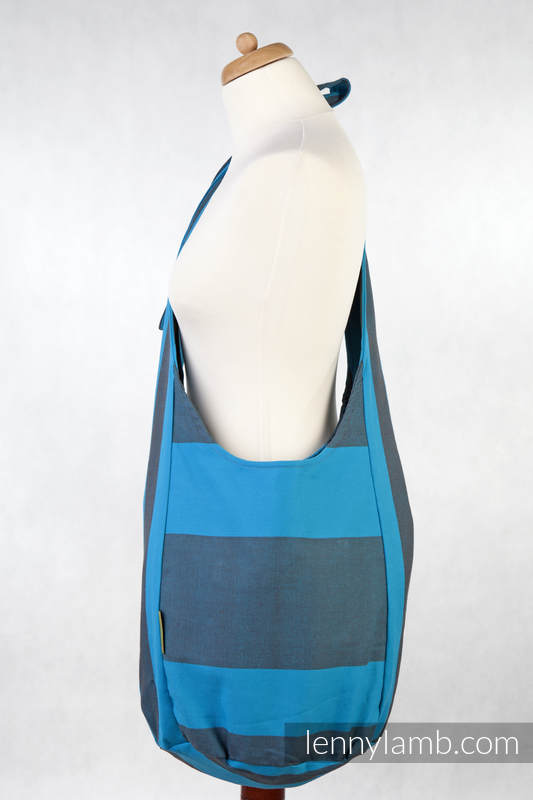 Hobo Bag made of woven fabric, 100% cotton - OCEAN DEPTH #babywearing