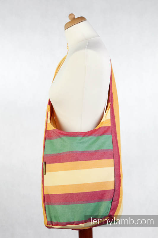 Hobo Bag made of woven fabric, 60% cotton 40% bamboo - SPRING #babywearing