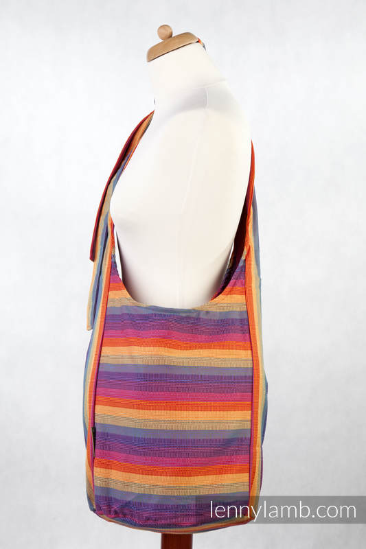 Hobo Bag made of woven fabric, 60% cotton 40 % bamboo - SUNSET RAINBOW #babywearing