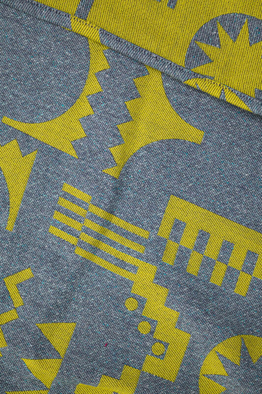 Porte-bébé LennyPreschool, taille preschool, jacquard, (37% coton peigné, 28% laine mérinos, 23% bourrette de soie, 8% soie de mûrier, 4% cachemire) - EXPERIMENT no. 32  #babywearing