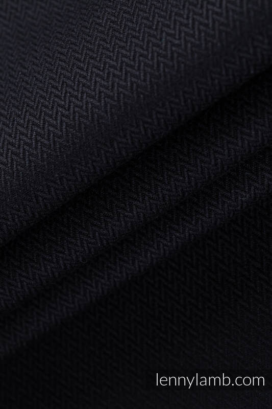 Sling de argolas, Tamanho Padrão 1,8m, LITTLE HERRINGBONE - EBONY BLACK  #babywearing