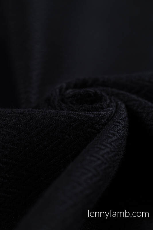 Sling de argolas, Tamanho Padrão 1,8m, LITTLE HERRINGBONE - EBONY BLACK  #babywearing