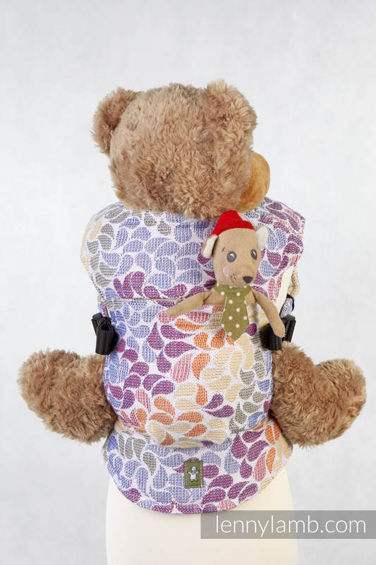 Doll Carrier made of woven fabri, 100% cotton  - COLORS OF LIFE (grade B) #babywearing