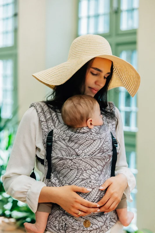 LennyLight Carrier, Standard Size, jacquard weave, 100% bamboo viscose - WILD SOUL - GAJUSZ #babywearing