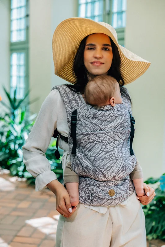 LennyLight Carrier, Standard Size, jacquard weave, 100% bamboo viscose - WILD SOUL - GAJUSZ #babywearing
