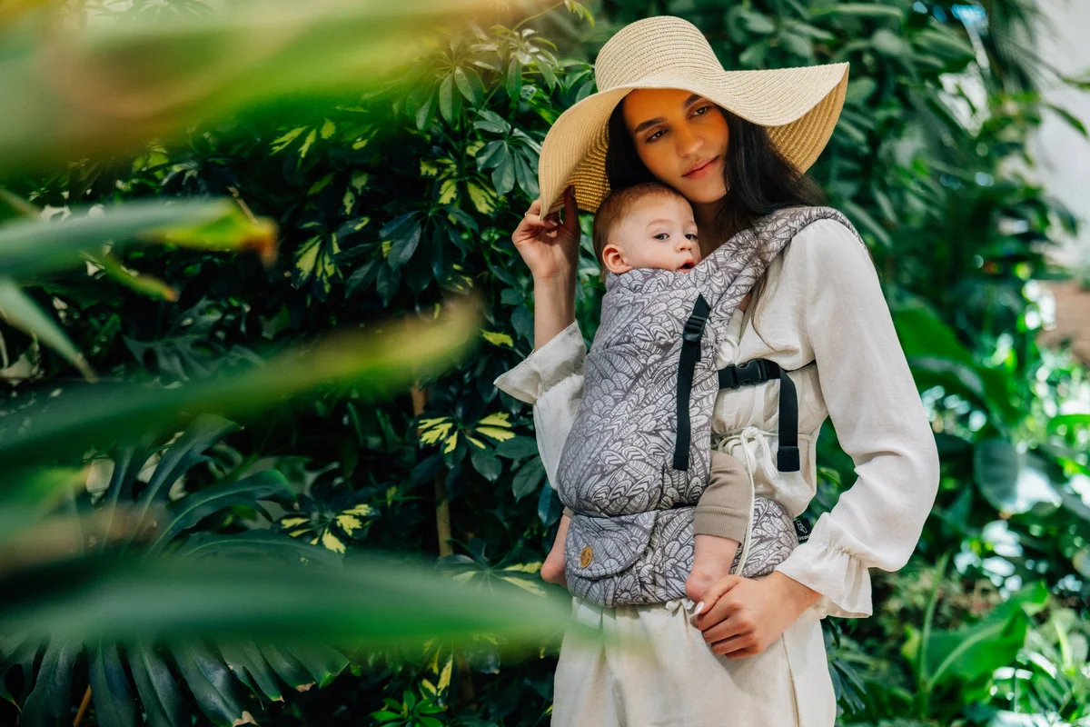 LennyLight Carrier, Standard Size, jacquard weave, 100% bamboo viscose - WILD SOUL - GAJUSZ #babywearing