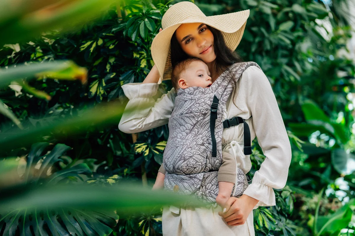 LennyLight Carrier, Standard Size, jacquard weave, 100% bamboo viscose - WILD SOUL - GAJUSZ #babywearing