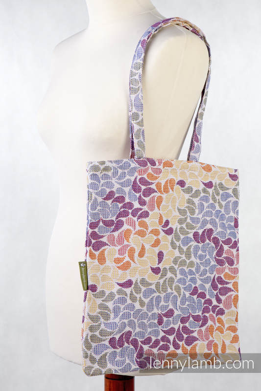 Einkaufstasche, hergestellt vom gewebten Stoff (100% Baumwolle) - COLORS OF LIFE (grad B) #babywearing