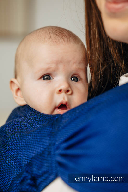 LennyHybrid - porta-bebé de meia fivela, Tamanho Padrão, LITTLE HERRINGBONE - COBALT  #babywearing