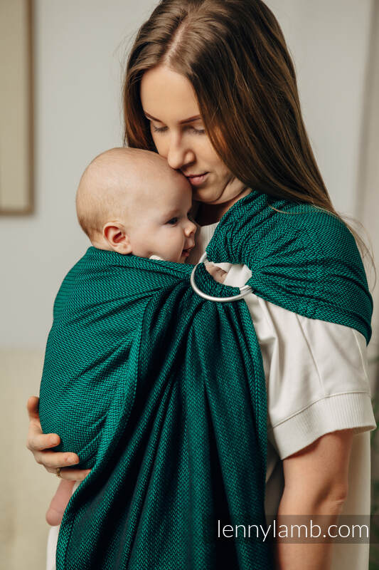Sling de argolas, Tamanho Padrão 1,8m, EMERALD  #babywearing