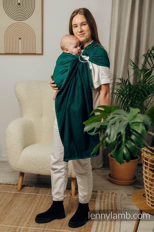 Sling de argolas, Tamanho Padrão 1,8m, EMERALD  #babywearing