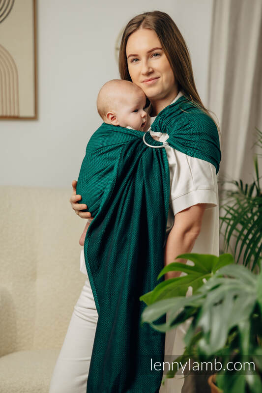 Sling de argolas, Tamanho Padrão 1,8m, EMERALD  #babywearing