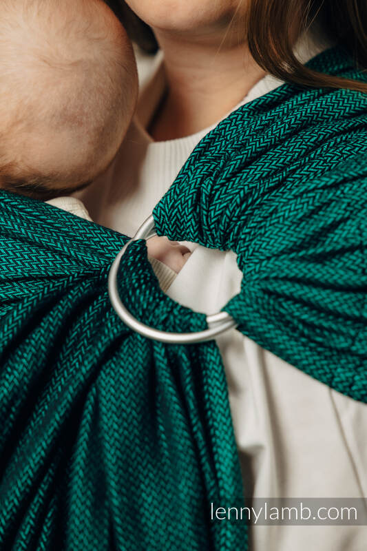 Sling de argolas, Tamanho Padrão 1,8m, EMERALD  #babywearing