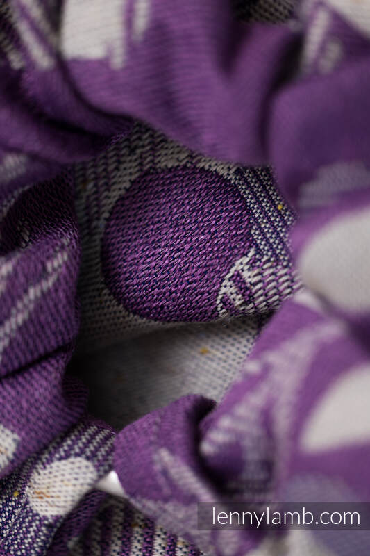 Ring Sling, Jacquard Weave (39% merino wool, 28% combed cotton, 23% linen, 10% tussah silk) with gathered shoulder - EXPERIMENT no. 35 - standard 1.8m #babywearing
