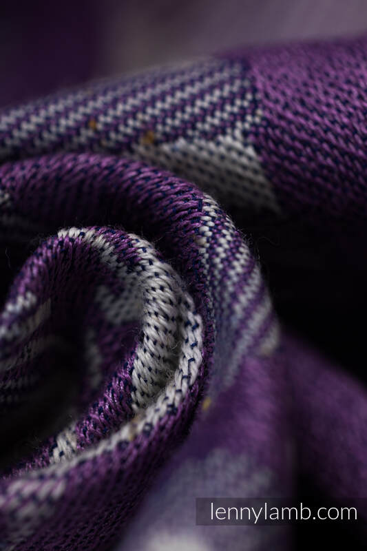 Tragetuch, Jacquardwebung, (39% Merinowolle, 28% Gekämmte Baumwolle, 23% Leinen, 10% Tussahseide) - EXPERIMENT no. 35 - size XS #babywearing