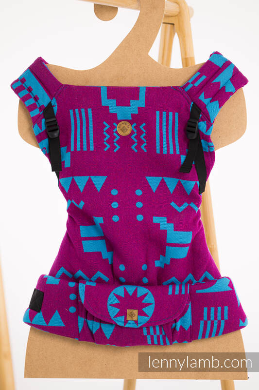 LennyLight Tragehilfe, Größe Standard, Jacquardwebung (56% Merinowolle, 27% Gekämmte Baumwolle, 17% Noilseide) - EXPERIMENT no. 36  #babywearing