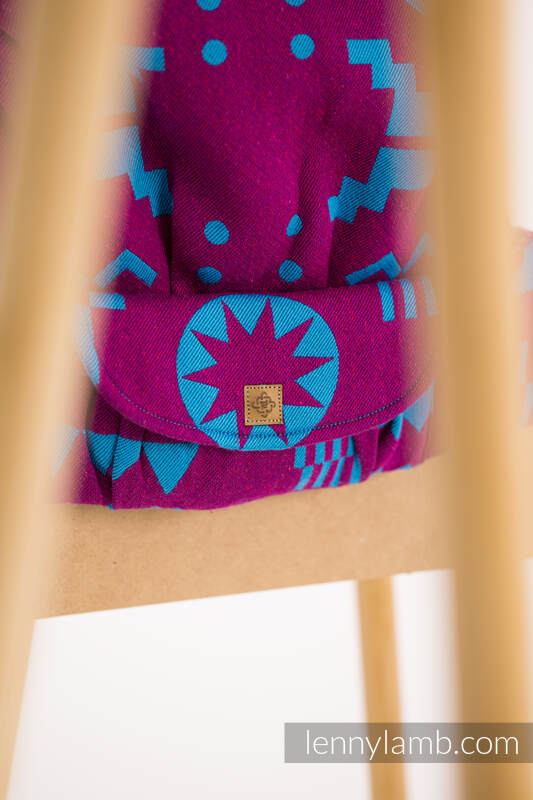 LennyLight Tragehilfe, Größe Standard, Jacquardwebung (56% Merinowolle, 27% Gekämmte Baumwolle, 17% Noilseide) - EXPERIMENT no. 36  #babywearing