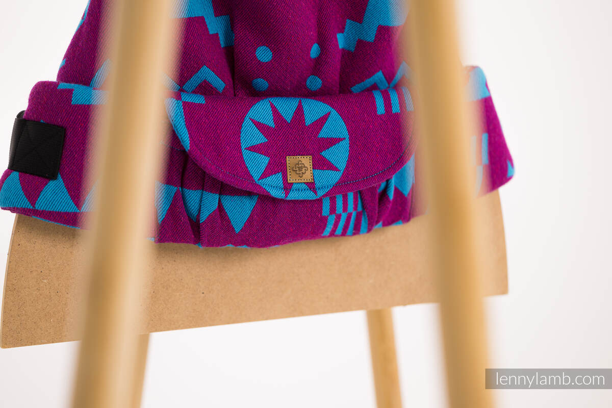 LennyLight Tragehilfe, Größe Standard, Jacquardwebung (56% Merinowolle, 27% Gekämmte Baumwolle, 17% Noilseide) - EXPERIMENT no. 36  #babywearing