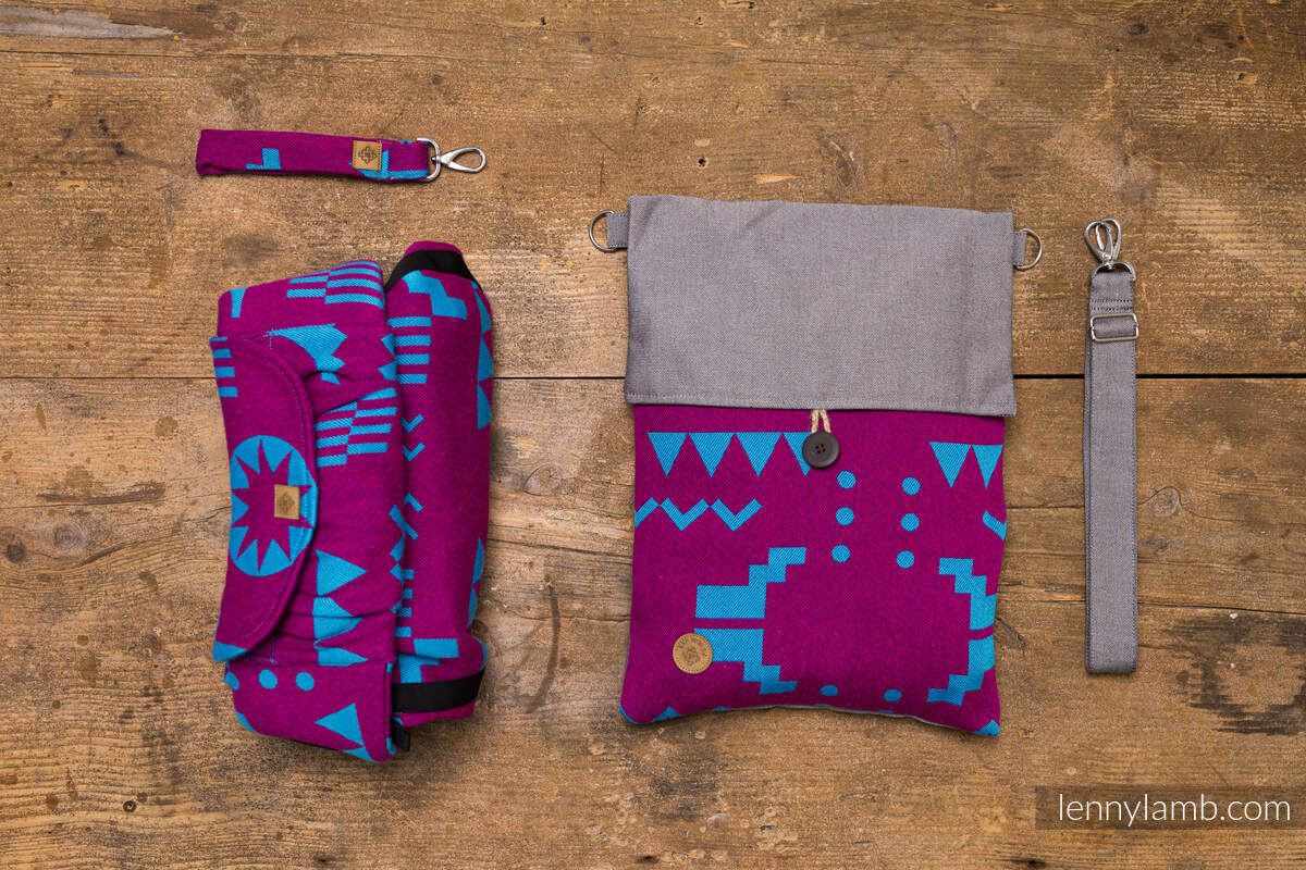 LennyLight Tragehilfe, Größe Standard, Jacquardwebung (56% Merinowolle, 27% Gekämmte Baumwolle, 17% Noilseide) - EXPERIMENT no. 36  #babywearing
