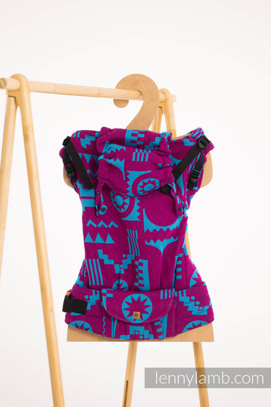LennyPreschool Tragehilfe, Größe Preschool, Jacquardwebung (56% Merinowolle, 27% Gekämmte Baumwolle, 17% Noilseide) - EXPERIMENT no. 36  #babywearing