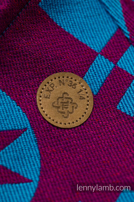 Tragetuch, Jacquardwebung, (56% Merinowolle, 27% Gekämmte Baumwolle, 17% Noilseide) - EXPERIMENT no. 36 - size S #babywearing