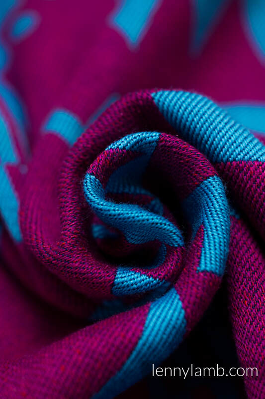 Tragetuch, Jacquardwebung, (56% Merinowolle, 27% Gekämmte Baumwolle, 17% Noilseide) - EXPERIMENT no. 36 - size S #babywearing